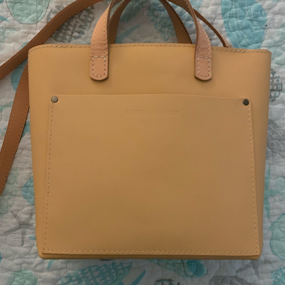 Portland Leather Mini Tote Bag with Minimalist Design